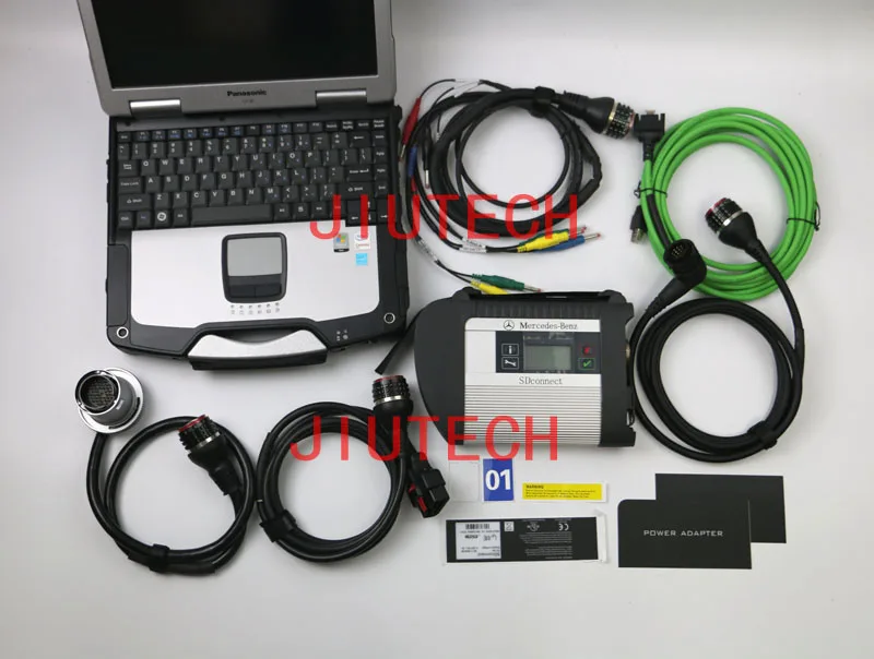  Полный комплект диагностики грузовика MB SD C4 Compact 4 с Panasonic CF30-диагностика Mercedes