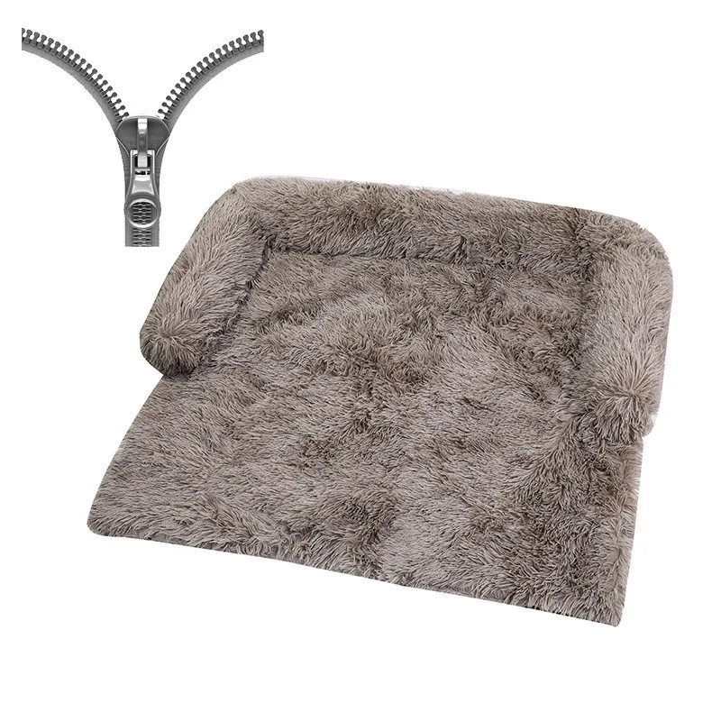 Fluffy Pet Bed Long Plush Mats Removable Cushion Washable Plush Pet Bed For Dogs And Cats