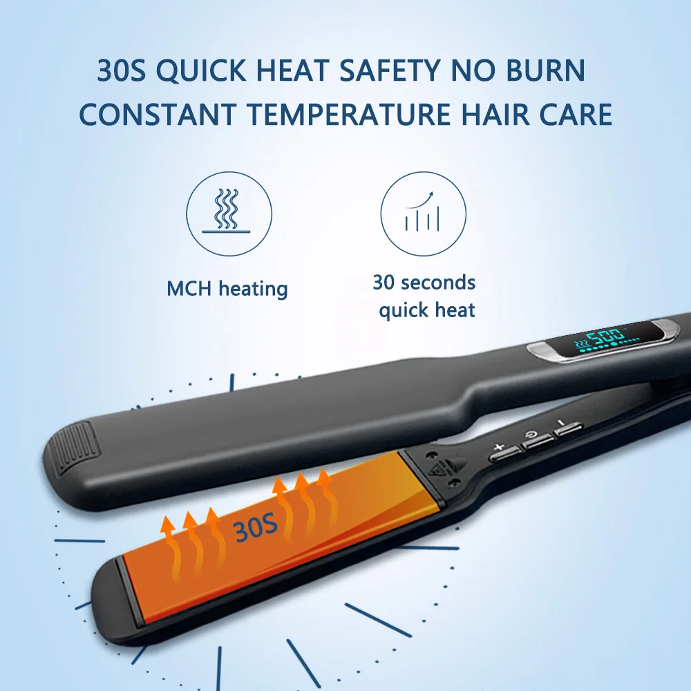 Professional Fast Heating Portable nano Titanium flat iron hair Straightener 480 degrees private label Flat irons