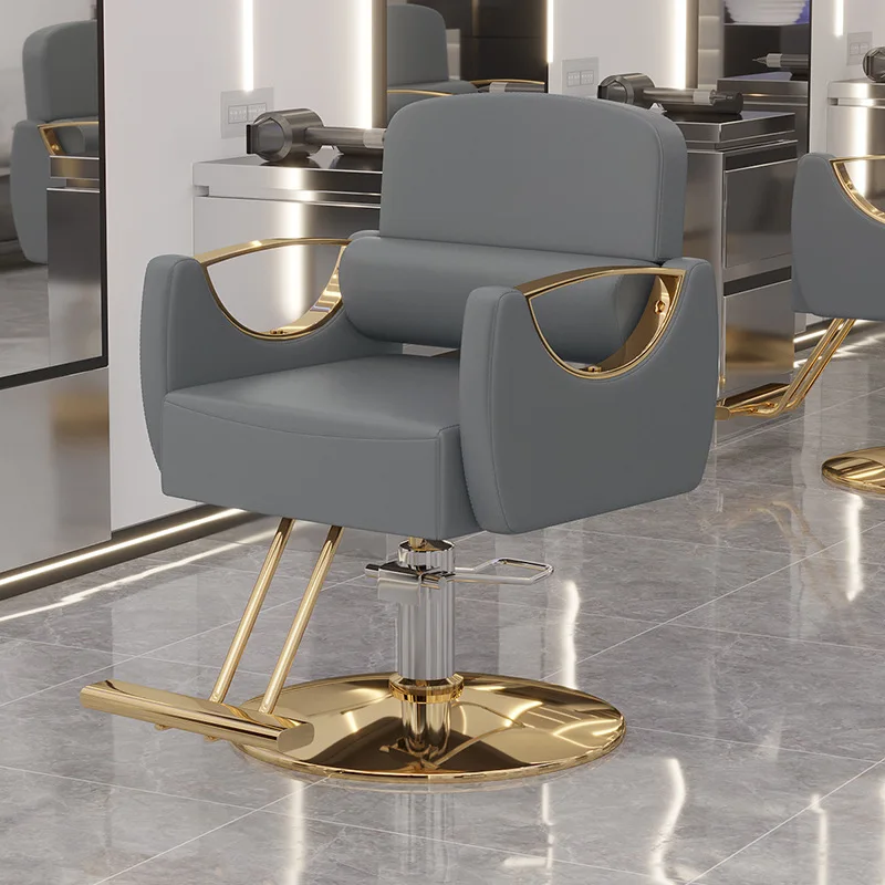 Wholesale Beauty Deep Gray Hair Salon Metal Chair Cutting Reclining for Sale