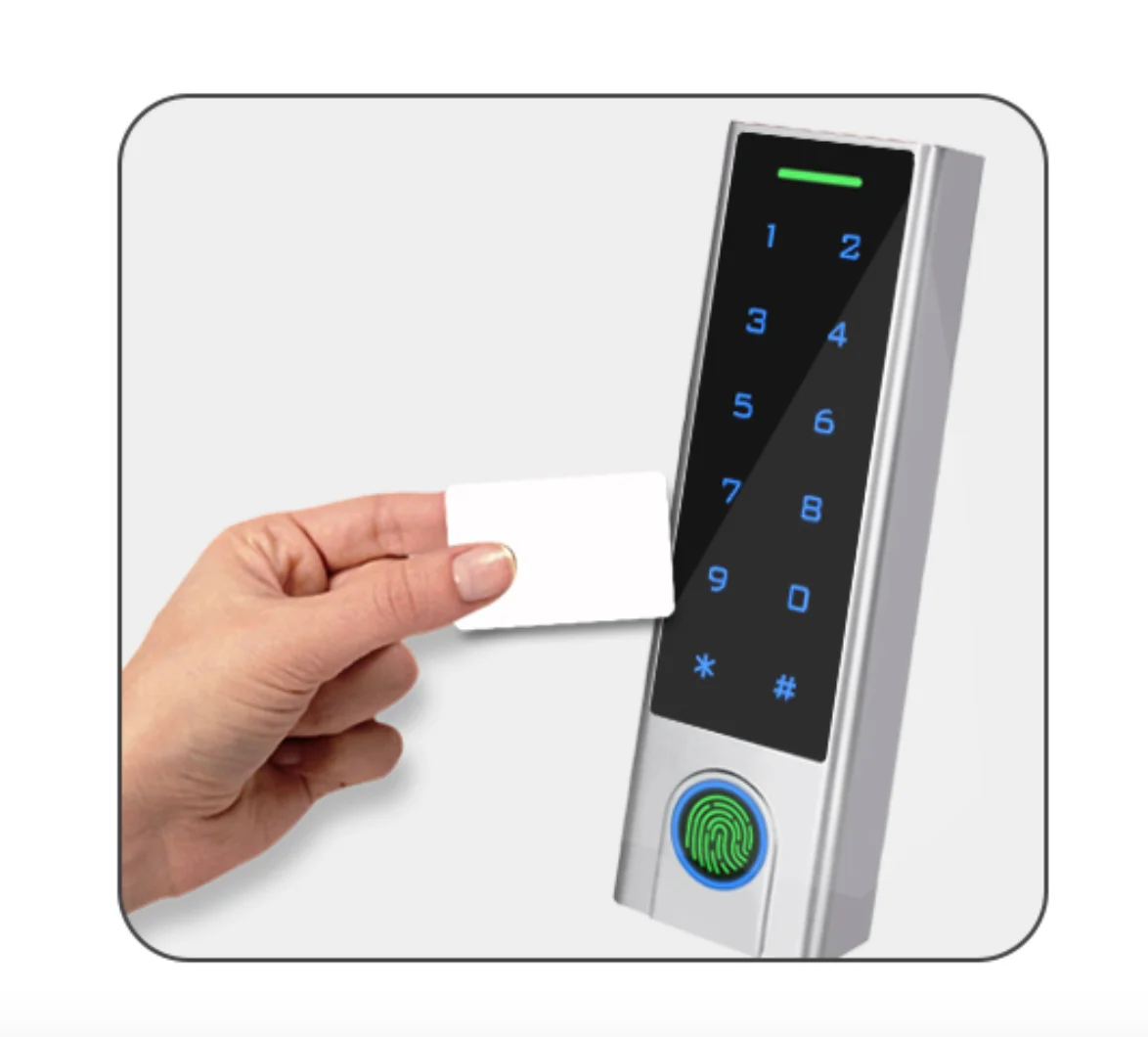 HF3 Fingerprint Metal Door Access Control With  Touch key and RFID Card Reader Functions