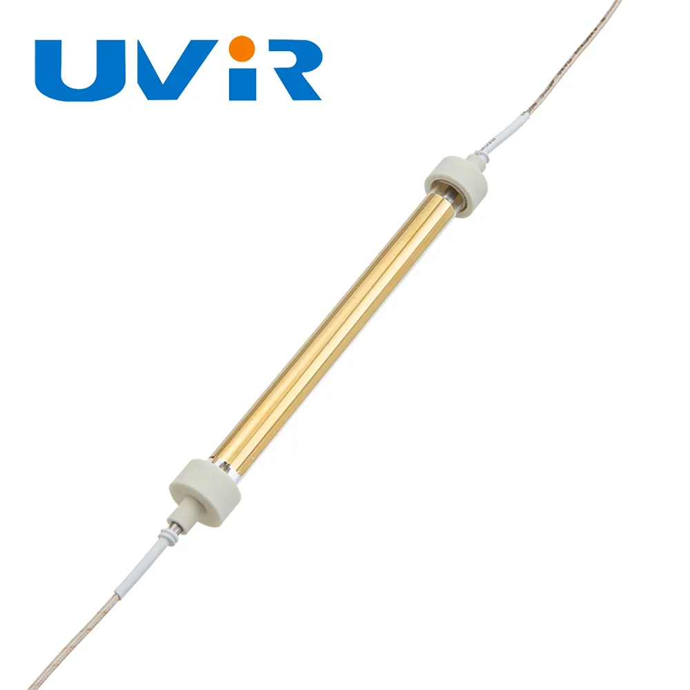 SC05 Infrared quartz gold-plated halogen heating tube for fast drying of shoe making machine