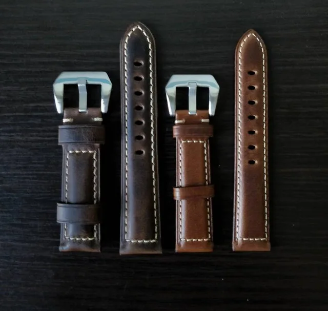 
Whole Sale Best Price Brown Oil Wax Leather Band Watch strap 