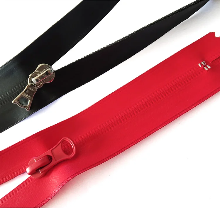 Fashion 5GG invisible custom brand logo nylon zipper bulk coil reverse waterproof nylon zipper for garment clothing