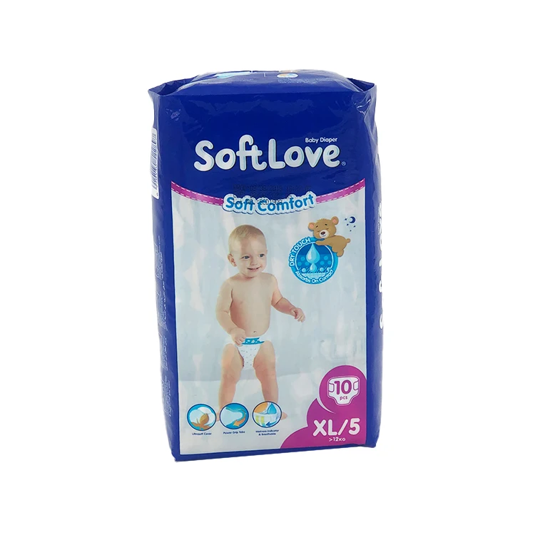 Softlove XL 10, одноразовые Сверхмягкие дышащие пеленки для младенцев