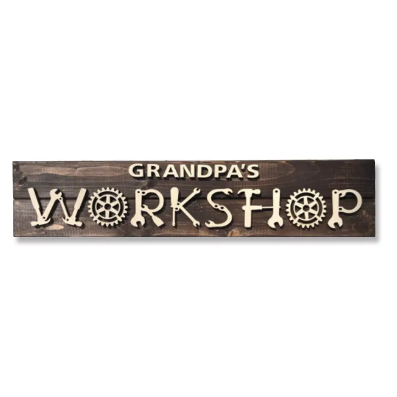 2021 fathers day tool wood best for ever DADS GRANDPA dad grandpa workshop rustic wood hanging wall shelves board