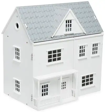 Doll Palace House Large Wooden Dolls House 2 Storey Wooden Dolls House Play Set - Suitable For Ages 3+