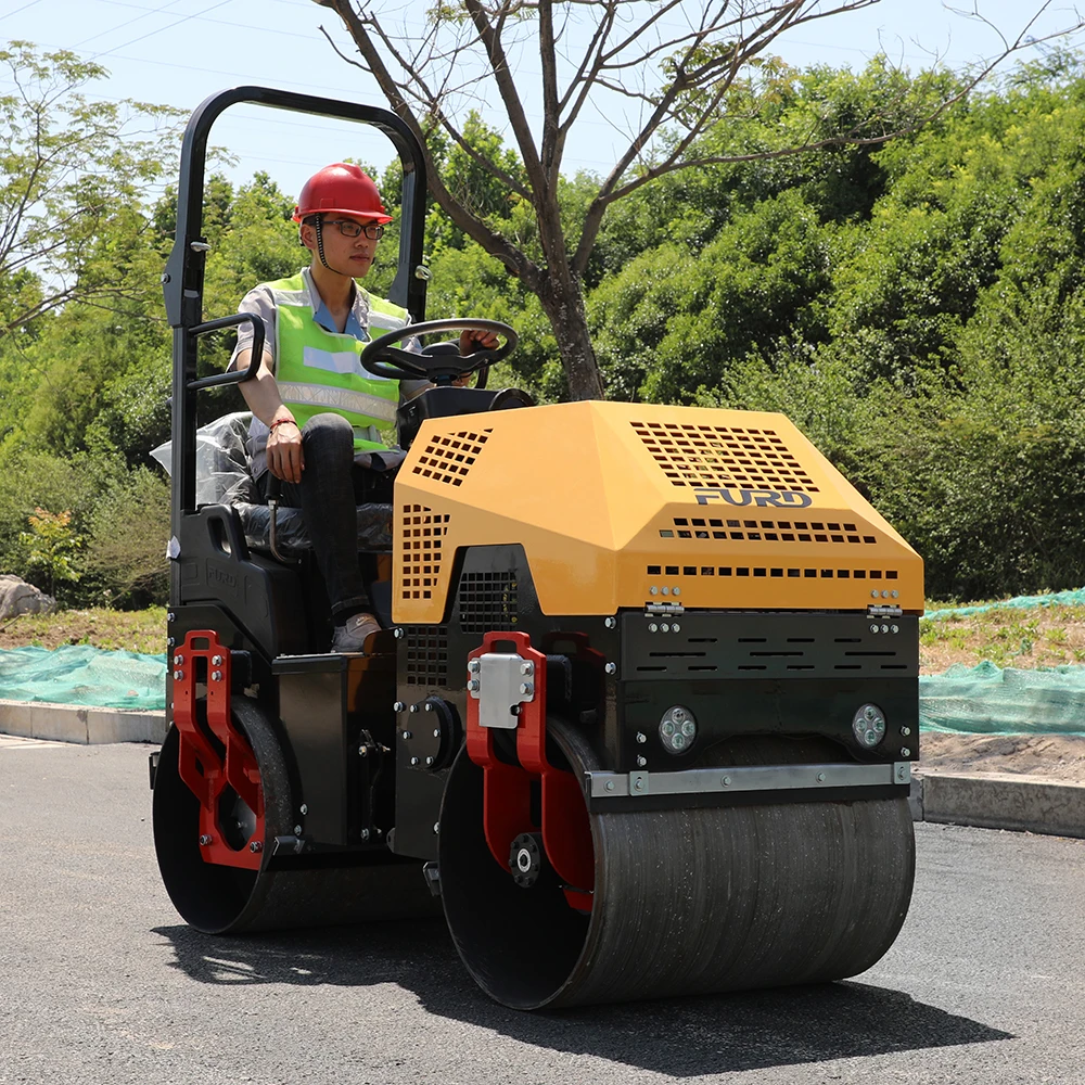 Китайский дорожный каток, 1 тонна, асфальтовый каток, уплотнитель грунта