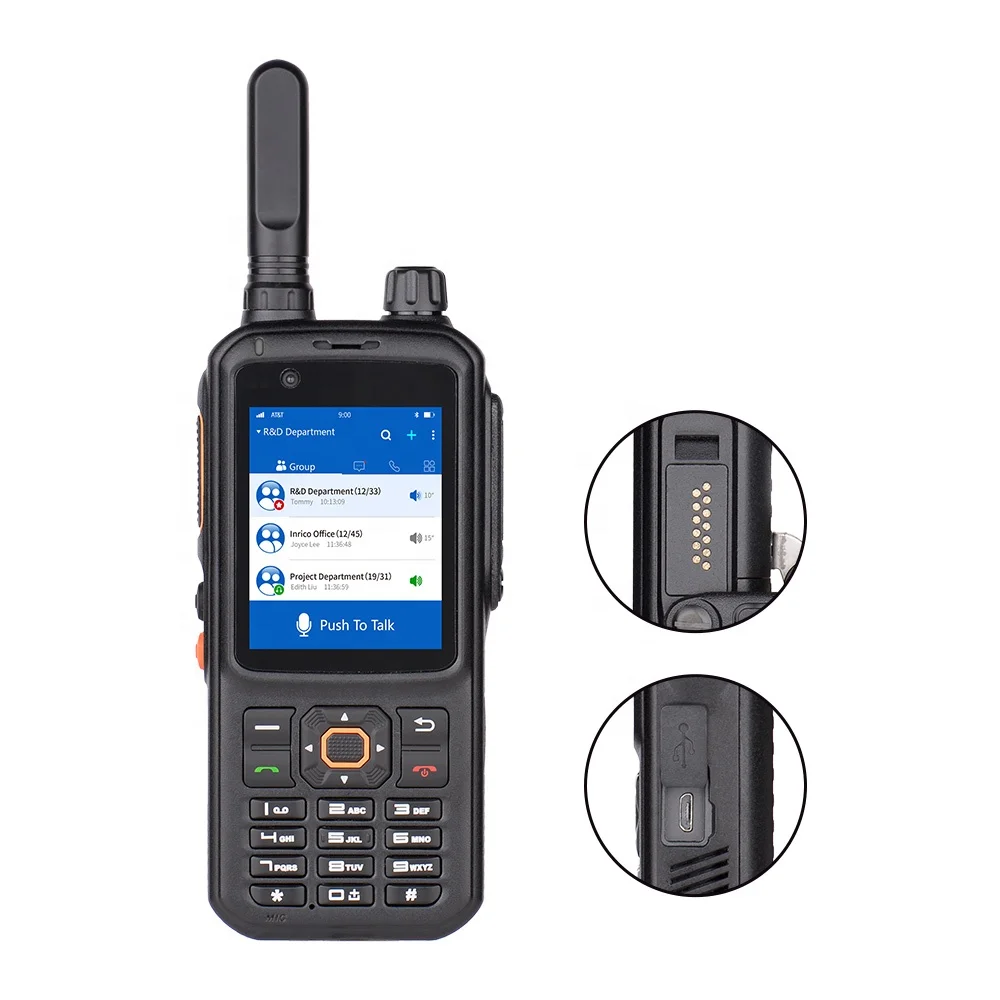  Аналоговая UHF SIM-карта Двусторонняя радиосвязь GSM WCDMA внутренняя связь рация Inrico