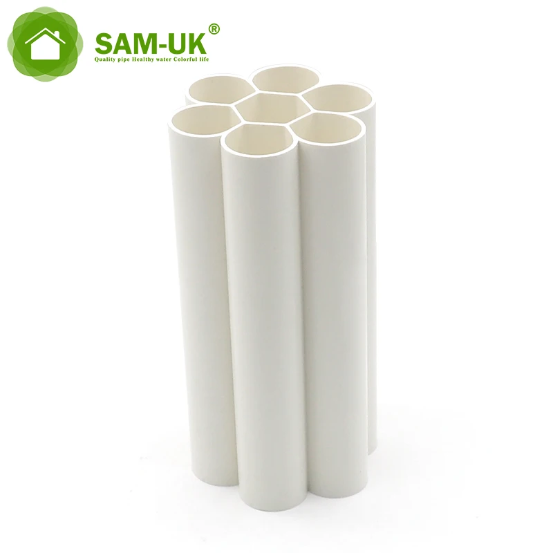 corrugated conduit underground pvc heat resistant pipe 3 inch of 25mm sizes electrical plumbing materials tubo pvc pipe 200mm