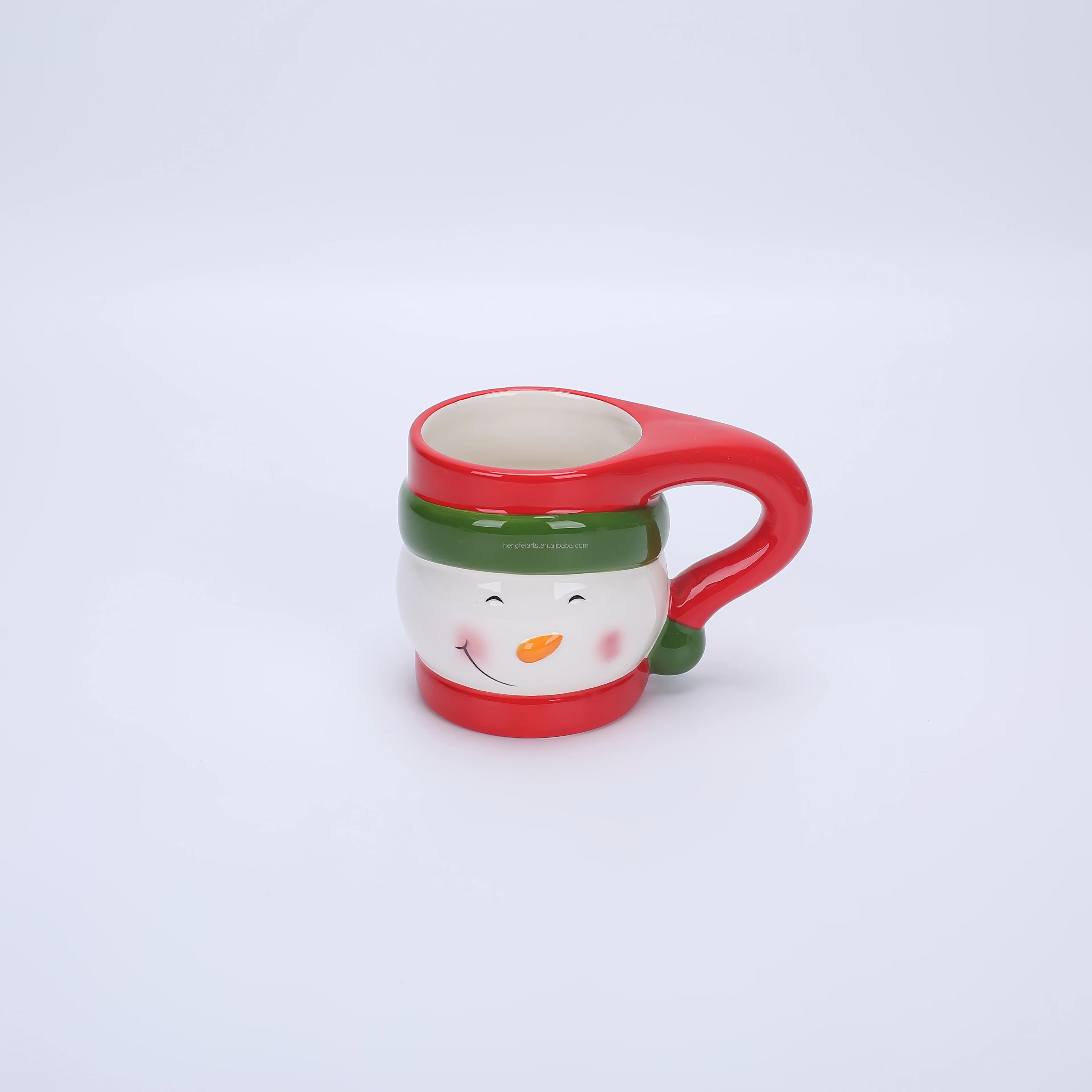 ceramic christmas day mug ceramic coffee cup with cat shape 3D animal mug