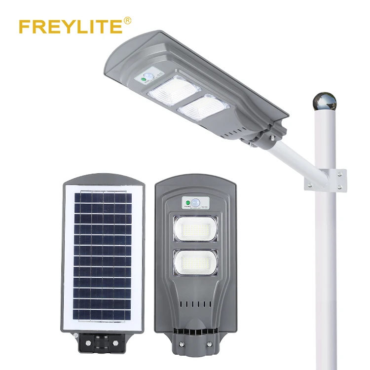  Freylite Top Sellers Outdoor Waterproof Ip65 SMD 30w 60w 90w 120w Integrated All In One Solar LED Street