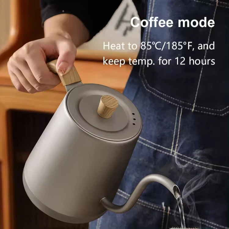 Factory Cheap Price 800ml Water Heating Electric Gooseneck Kettle For Hotel Home Office Use Auto Electric Kettle