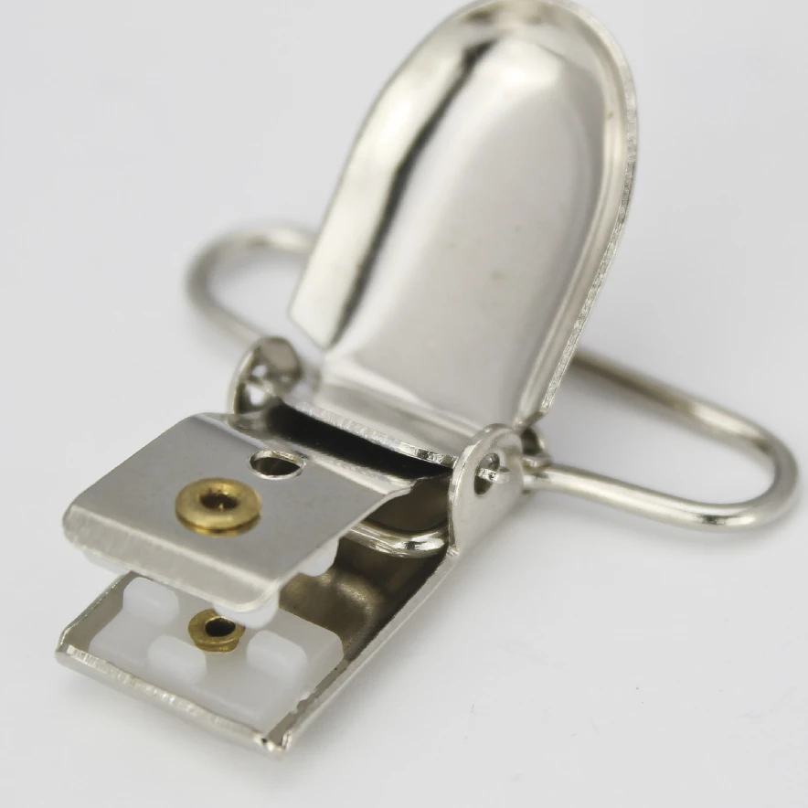 New plating Duck Mouth buckle Strap hardware metal crocodile buckle Suspenders adjust Buckle Clips Pacifier Clip