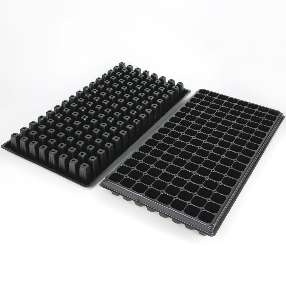 Hydroponic Seed Plant Vegetable Propagation Germination Tray Microgreen Growing Tray 128 Cell Plug Seed Tray