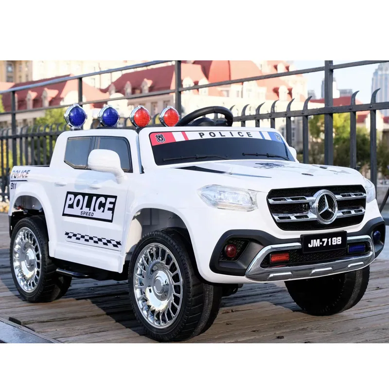 New Ride On Cars 12v Big Battery 380 Motor Driving Toys Led Light Licensed kids police car battery ride on car for kids