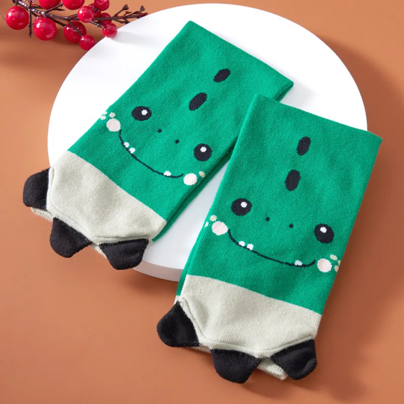 Newly Designed Cute Cartoon Dinosaur Socks for Boys Combed Cotton Breathable Knitted Animal Pattern Summer Crew Ankle High