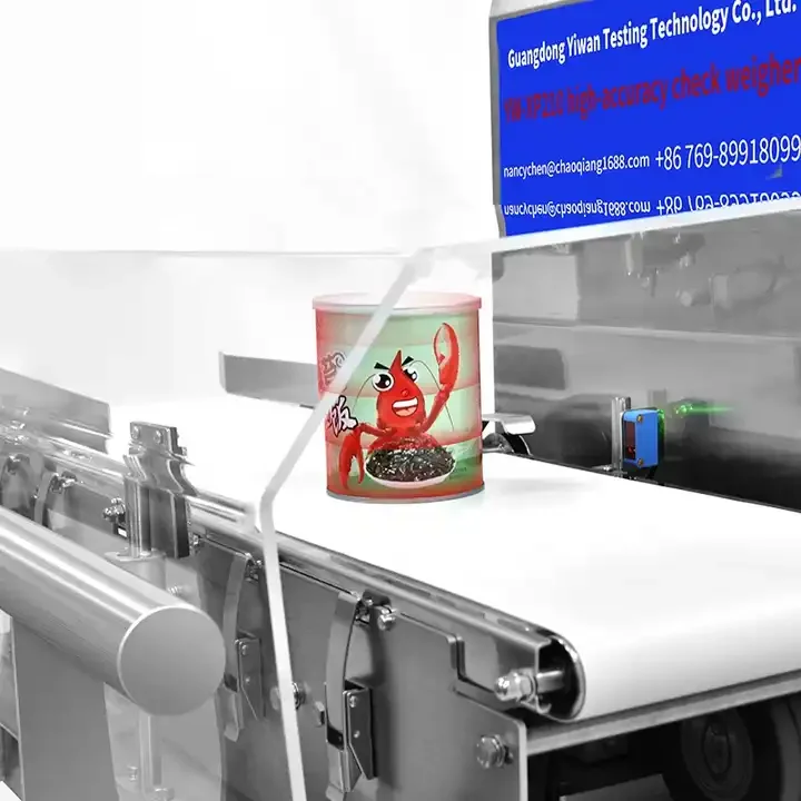 Factory Direct Sales High Accuracy Touch Screen Conveyor Belt Check Weigher With Automatic Rejector System