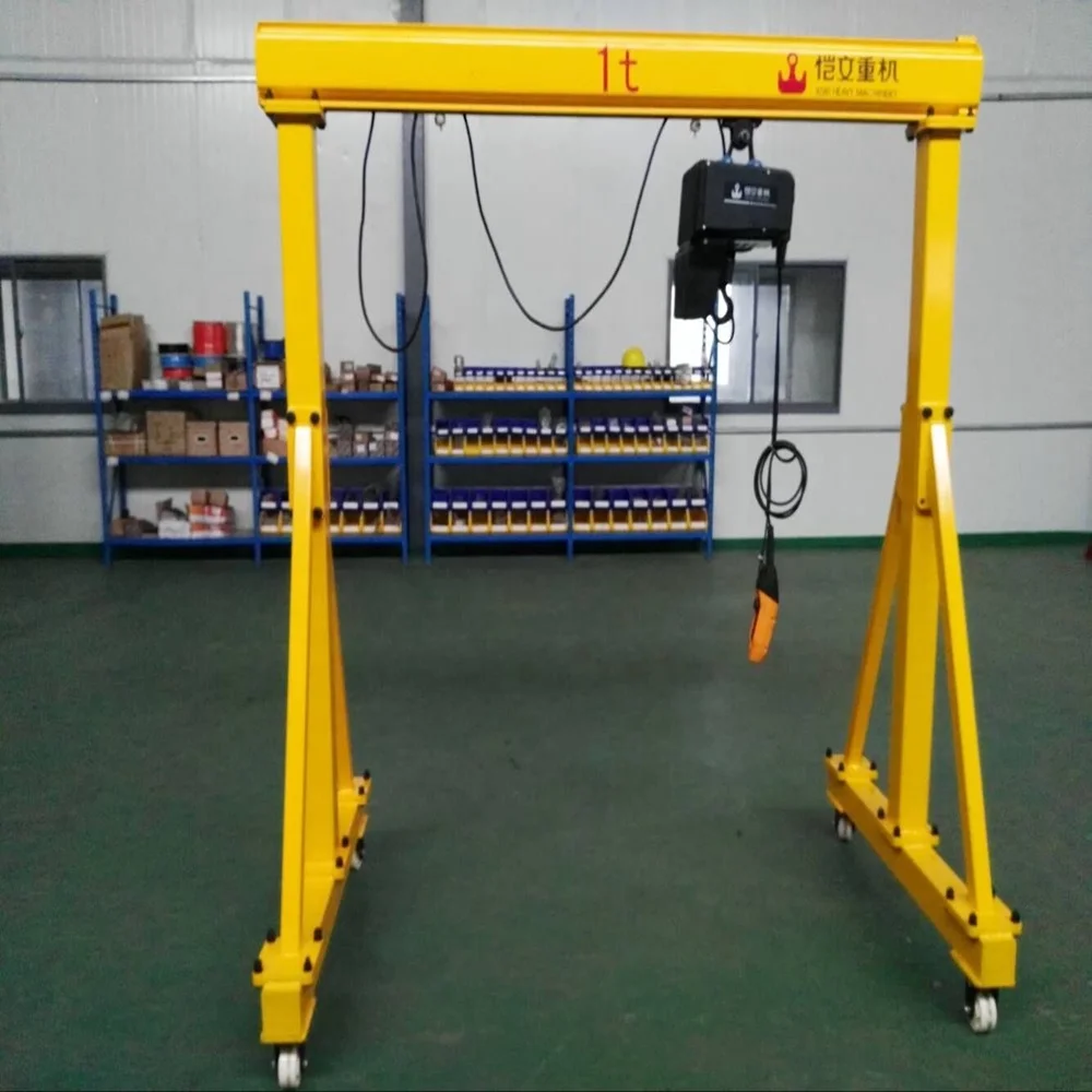 China factory small gantry crane mini portable gantry crane Single-girder gantry crane 1ton for sale