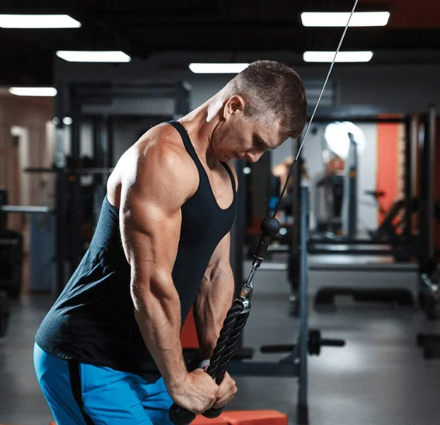 SP Fitness Training Exercise Push Pull Cord Nylon Biceps Rope For Gym Gym Accessories Heavy Capacity Black Training Trice