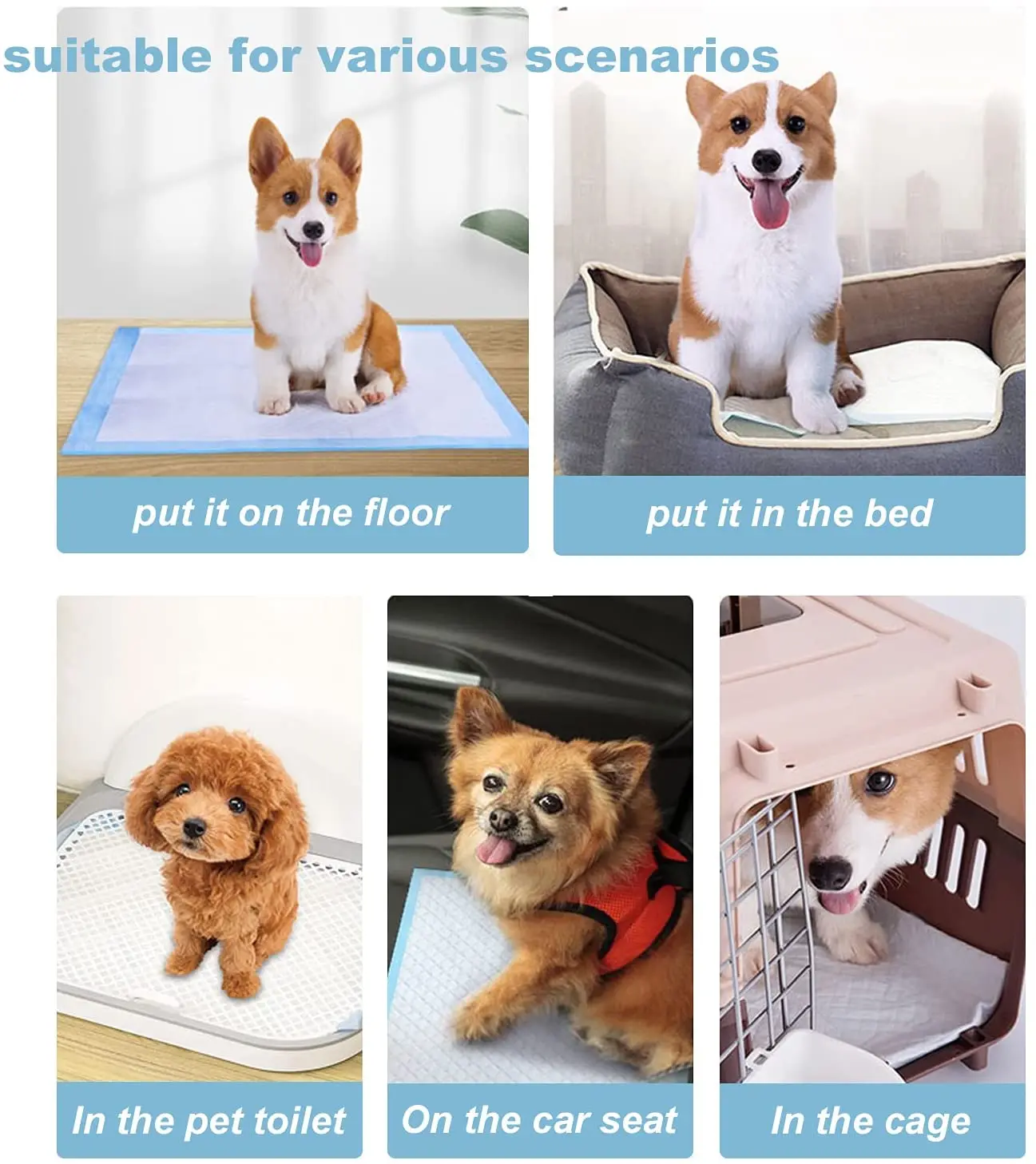 dog pads 100 pack  potty pads puppy pads extra large