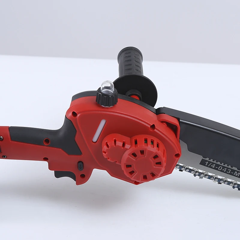 Lightweight 8 inch Brushless Cordless Chainsaw  with Tool free Chain Tension for Tree Branches Courtyard Household and Garden