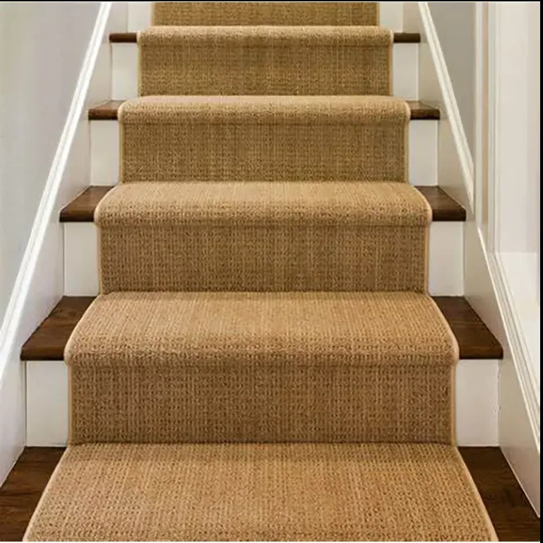 Modern Natural Sisal Stairs Carpet Custom Tufted Jacquard Rugs Home Living Room Dining Room Kids Room Office Christmas Prayer