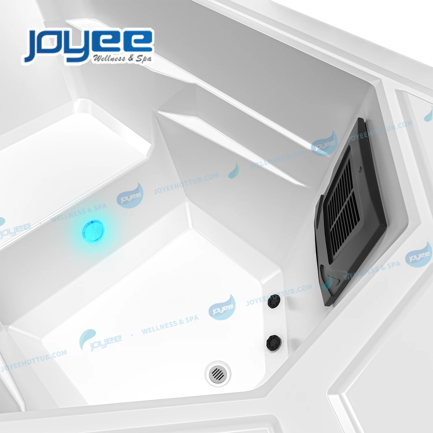 JOYEE New Design High End Cold Plunge spa Cold Recover Plunge Pool Ice Bath acrylic ice Cold Tub with heat pump