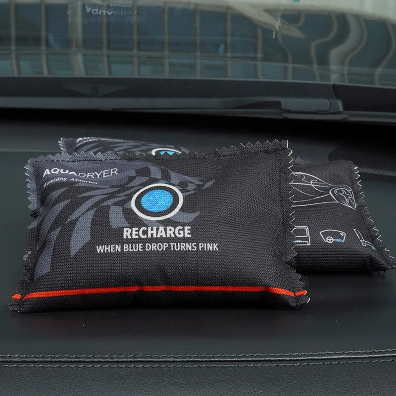 Safe Black Moisture Absorber Dehumidifier Bags For Home Closets And Cars