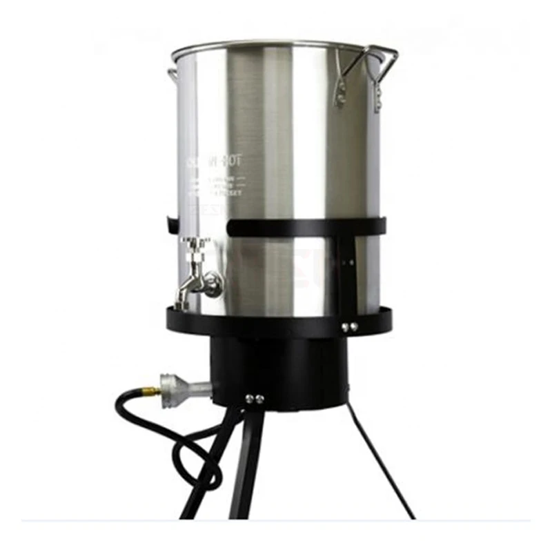 Bar Cafe Hotel Rotisserie Restaurant  Outdoor Portable 30-Quart Aluminum Turkey Fryer Pot Zesn