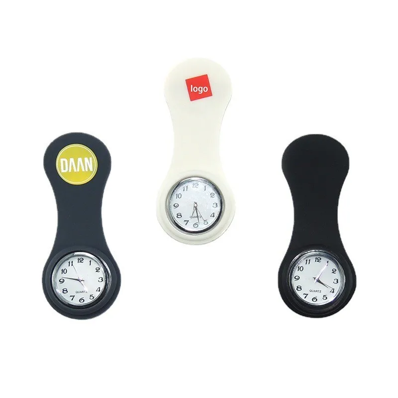 Promotional custom personalized gifts portable colorful silicone nurse watches wholesale