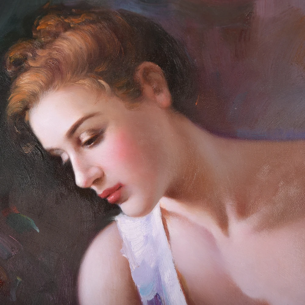 Custom Middle Age European Vintage Style Oil Painting on Canvas