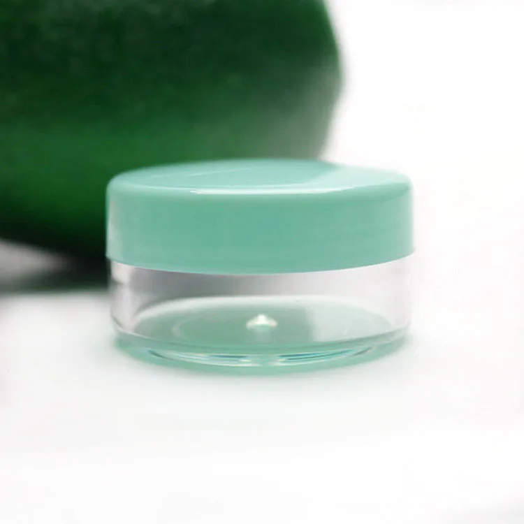 5 Grams 5ml Acrylic Clear Round Jars - BPA Free Containers for Cosmetic, Lotion, Cream, Makeup, Bead, Eye shadow, Sample