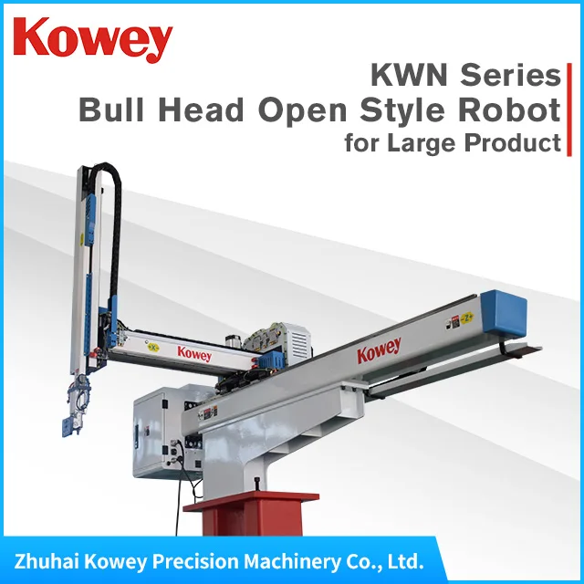 Discount-Kowey Bull Head Open Style Large Robot to take plastic products from injection machine