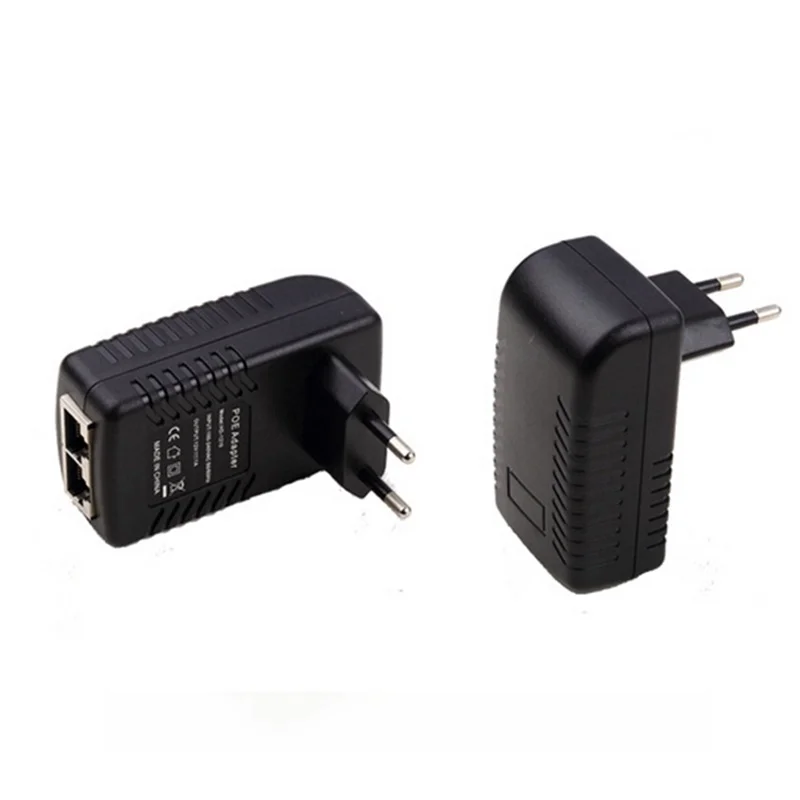 RJ45 poe injector 802.af 15 w 1000m 12v poe injector 48v