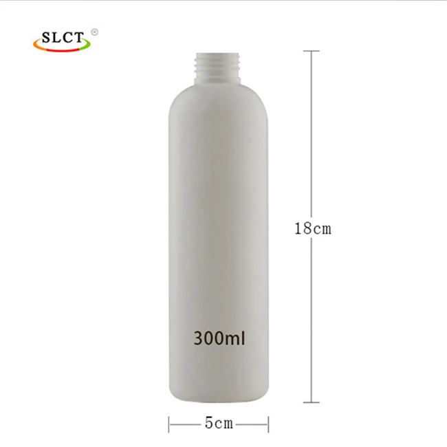 300 ml Empty Clear Cosmetics Squeezable Plastic Lotion Bottles with Pump for Conditioner Shampoo Soap Mask Oils