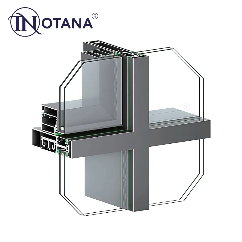 Verified Pro Double Glazing Frameless Aluminum Glass Curtain Wall Price Facade Panels Exterior Curtain Wall