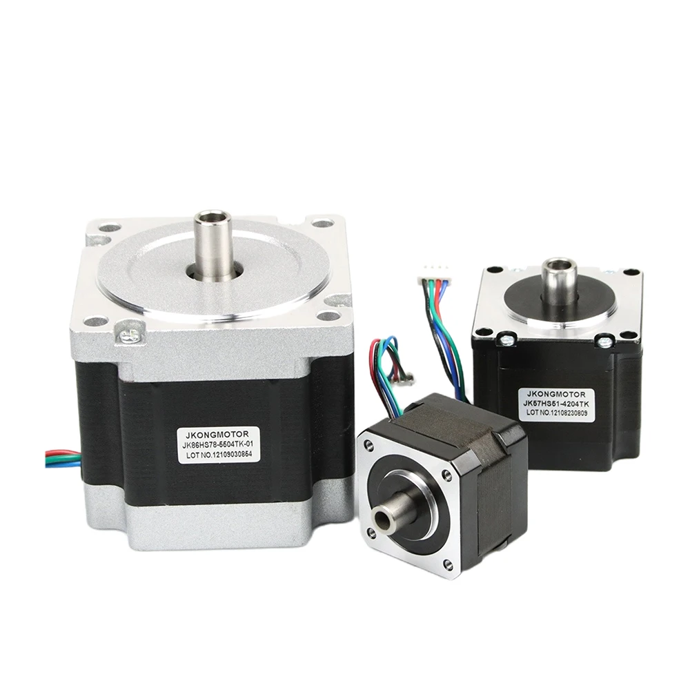 Jkongmotor 1.8degree 2phase stepping motor Double Shaft Dual Shaft Hollow Shaft Stepper Motor Nema 8 11 17 23 34 Stepper Motor