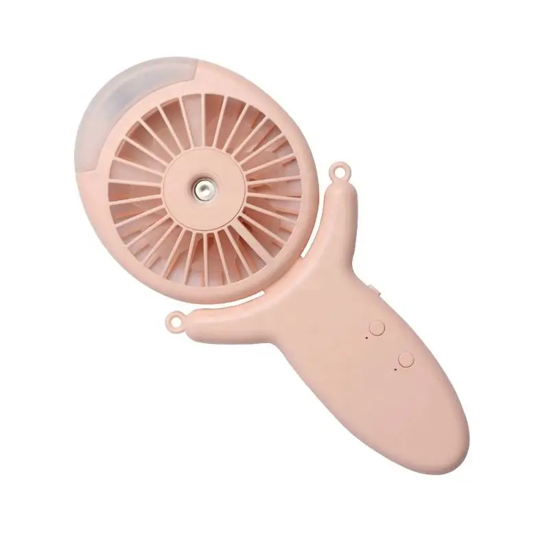 Hot sale mini battery electric small portable electric usb water spray lanyard hang neck fans