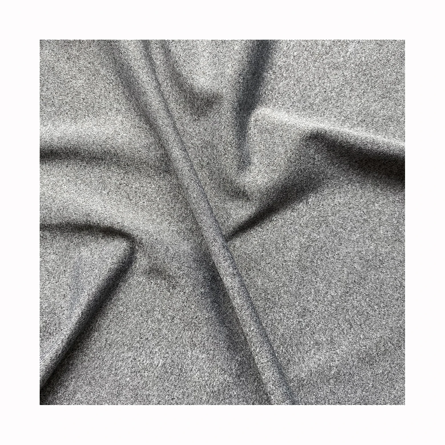 china cheap super stretchy polyester spandex melange color knitting fabric for sport wear