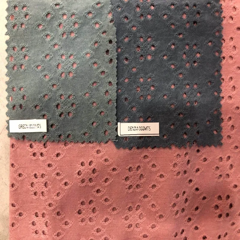 polyester rayon spandex  embroidery  like wholesale jacquard  knitting fabric P/D