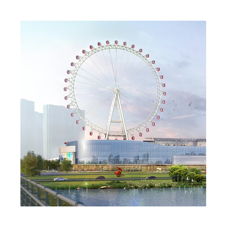 China New Style Amusement Park Ride 75m Ferris Wheel For Sale