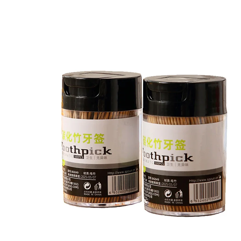 Toothpicks Natural Bamboo Toothpicks Manufacturers Toothpick Bottle 500pcs/Bottle