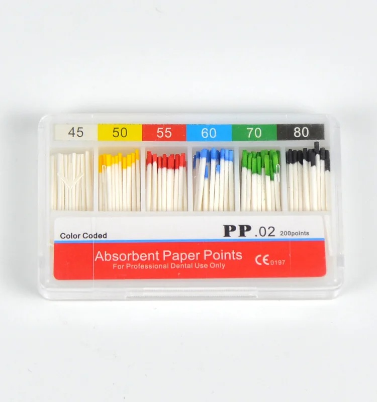 Dental Factory Price Dental Gutta Percha Points /Absorbent Paper Points Dental GP and PP Endodontic Gutta Percha Points