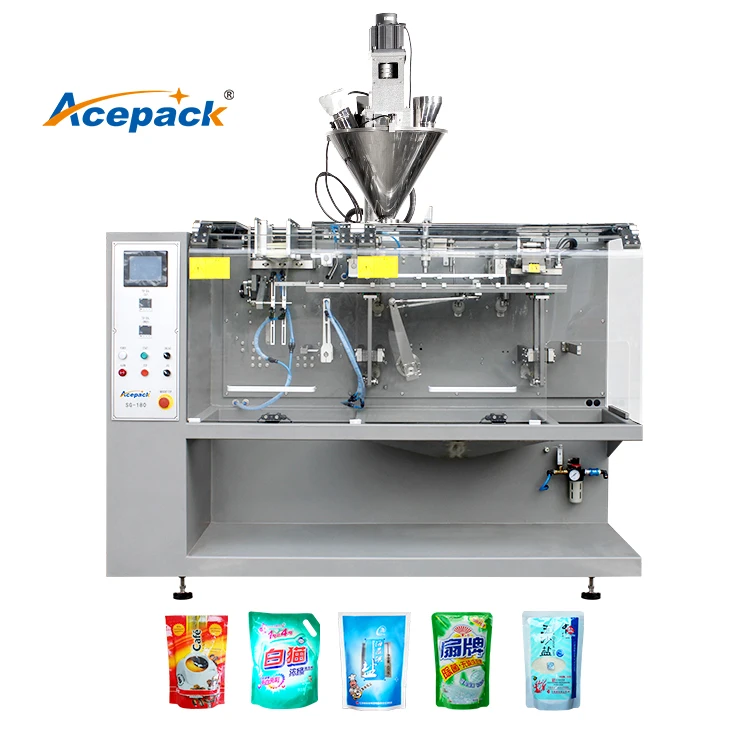 Automatic Soap Powder Fertilizer Filling Premade Bag Packing Machine For Sugar