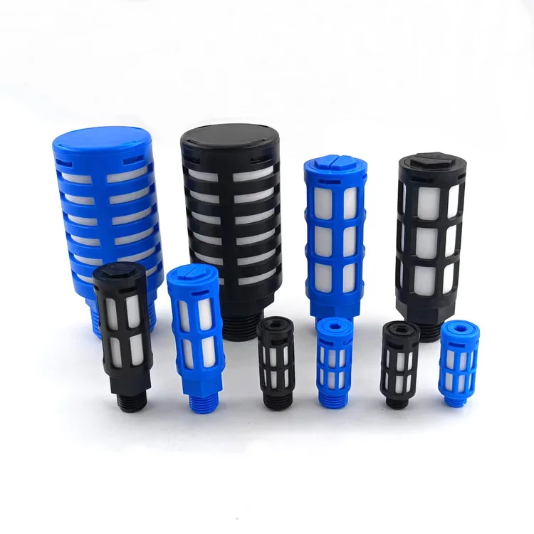 3/8 Plastic / PP / PE Pneumatic Parts Mechanical Components Silencers Exhaust Air silencer Pneumatic Muffler