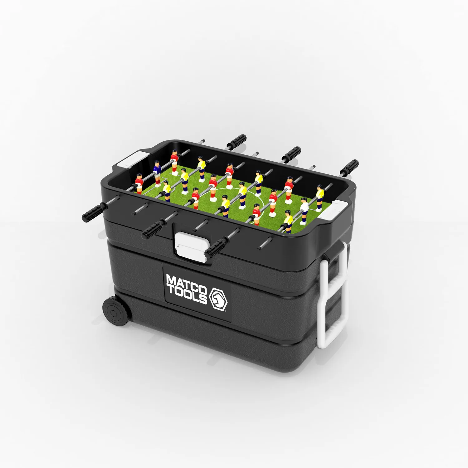 TENGRUI foosball game plastic Cooler box with foosball table gaming cooler, juego de futbol