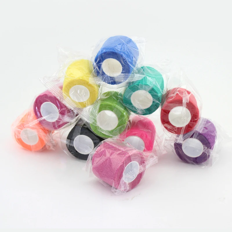 Microblading Tools Cohesive Bandage Tape Tattoo Machine Wrap Grip Colorful Sport Elastic Sticky Roll Self-adhesive Cotton