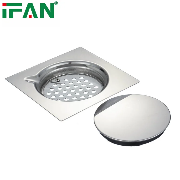 IFAN New Superb Quality Floor Drain Strainer Water Bathroom Plumbing Fitting Stainless Steel Floor Drain