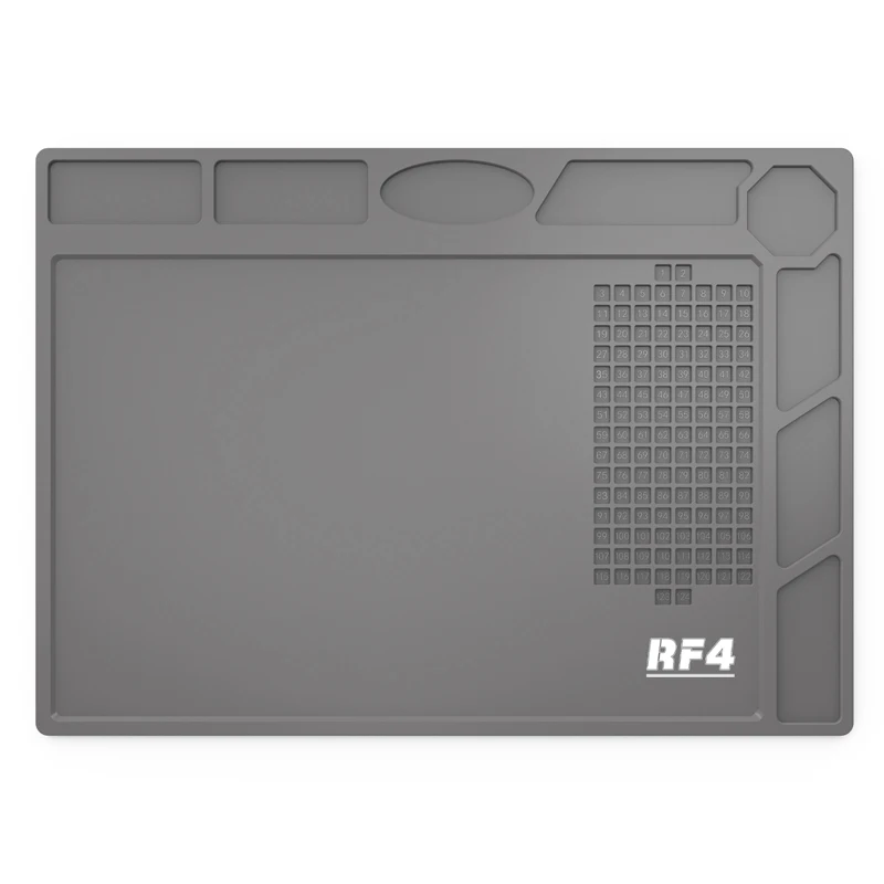 RF4 RF-502 термостойкий Многофункциональный силиконовый коврик для обслуживания стола ремонта телефона платформа пайки BGA